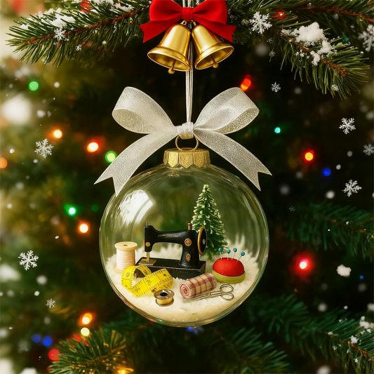 🔥Saldi natalizi anticipati con sconti fino al 50%🔥🎄Ornamento natalizio da cucire a forma di palla di neve🎄