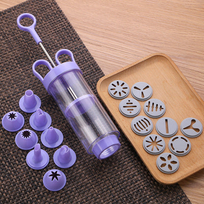 ⚡ Offerta -50% Limitata – Set Pistola Decora Torte 18 pezzi in Acciaio Inox: completa di punte diverse per decorazioni professionali, facile da usare e pulire.