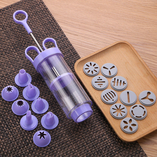 ⚡ Offerta -50% Limitata – Set Pistola Decora Torte 18 pezzi in Acciaio Inox: completa di punte diverse per decorazioni professionali, facile da usare e pulire.