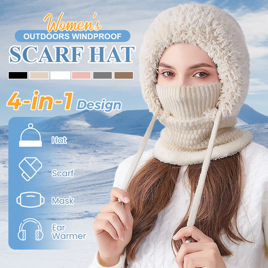 🔥Christmas Sale 50% OFF🔥Women's Outdoors Windproof Scarf Hat