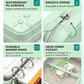 💊 A8 Organizer Impermeabile 14 Bustine Portapillole Codificate a Colori – Custodia da Viaggio Settimanale in Stile Raccoglitore per Pillole, Vitamine e Integratori💊