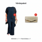 Completo composto da affascinante top irregolare e pantaloni a gamba larga