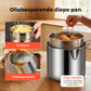 🍳🥟 Friggitrice Multifunzione in Acciaio Inox 304 – Certificata alimentare, design anti-schizzi, cestello filtrante, per patatine croccanti e pollo dorato senza olio sui muri né sulle mani 🛡️🔥