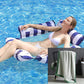 Sedia gonfiabile da piscina a strisce
