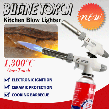 🔥Nuovo prodotto di punta❤️‍🔥Accenditore a cannello a butano per cucina