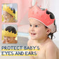 🔥 -50%! 🛁 Cuffia Doccia Impermeabile per Neonati – PP + TPE – 15×13 cm – Regolabile – Corona Cartone Animato – Giallo/Blu/Rosso – Protegge Occhi e Orecchie 👶