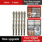 🔥Offerta imperdibile 2025🔥Kit di punte da trapano eccentriche dentellate a 4 scanalature ad alta resistenza