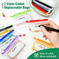 💊 A8 Organizer Impermeabile 14 Bustine Portapillole Codificate a Colori – Custodia da Viaggio Settimanale in Stile Raccoglitore per Pillole, Vitamine e Integratori💊