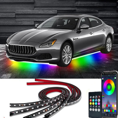 Strisce LED RGB Flessibili e Impermeabili per Telaio Auto