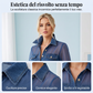 🎉 🔥Offerta limitata nel tempo, sconto del 60%👕Top da donna in denim con patchwork in rete – Top elegante e chic dalla linea aderente✨