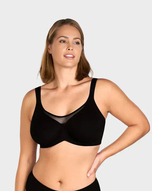 ⏳Last Day Special Price £23.99💐Women's Elegant Sheer Full Coverage Plus Size Bra | Wire-Free & Trusted by 50K+ Women👙