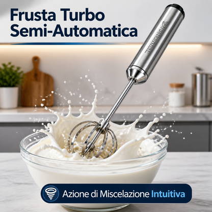 🔥 50% di sconto! 🥚🍳 Frusta a mano semiautomatica in acciaio inox 🔧✨