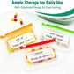 💊 A8 Organizer Impermeabile 14 Bustine Portapillole Codificate a Colori – Custodia da Viaggio Settimanale in Stile Raccoglitore per Pillole, Vitamine e Integratori💊