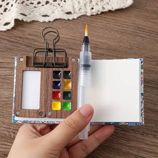 🎅Idea regalo per Capodanno 50% DI SCONTO🎨Set da viaggio per acquerelli PocketArtist