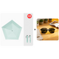 ☂️ Ombrello parasole ultraleggero in fibra di carbonio | 🚶 Per gli spostamenti quotidiani, i viaggi e le attività all’aperto – 103 g, chiuso 20 cm | UPF 50+, blocca il 99,9% dei raggi UV | Isolamento termico e raffreddamento