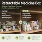 🔥 Organizer per medicinali telescopico trasparente — Estensibile, perfetto per un armadietto dei medicinali ordinato 💊🗄️
