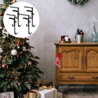 🔥Ultimo giorno 50% DI SCONTO🎄2025 Ghirlande e ganci per calze 2 in 1 per uso intensivo (4 pezzi)