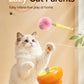 🥳✨Electric cat wand for indoor cats, new automatic retractable interactive cat toy with plush ball, soft ball launcher, environmental enrichment toy for kittens, adult cats and multi‑pet households