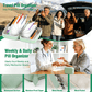 💊 A8 Organizer Impermeabile 14 Bustine Portapillole Codificate a Colori – Custodia da Viaggio Settimanale in Stile Raccoglitore per Pillole, Vitamine e Integratori💊