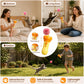 🥳✨Electric cat wand for indoor cats, new automatic retractable interactive cat toy with plush ball, soft ball launcher, environmental enrichment toy for kittens, adult cats and multi‑pet households