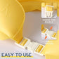 🔥 -50%! 🛁 Cuffia Doccia Impermeabile per Neonati – PP + TPE – 15×13 cm – Regolabile – Corona Cartone Animato – Giallo/Blu/Rosso – Protegge Occhi e Orecchie 👶
