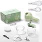 🔥Offerta imperdibile: SCONTO DEL 50%🔥 Set tritatutto 4 in 1 senza fili per verdure – Ricaricabile tramite USB, ideale per aglio, zenzero e peperoncino 🧄