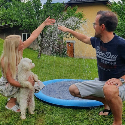 🔥Saldi estivi: 50% di sconto🔥Piscina gonfiabile da esterno e tappetino con spruzzi d'acqua