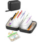 💊 A8 Organizer Impermeabile 14 Bustine Portapillole Codificate a Colori – Custodia da Viaggio Settimanale in Stile Raccoglitore per Pillole, Vitamine e Integratori💊