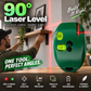 📐Livella Laser a 90° 🔧 | Due Linee per Allineare Piastrelle, Mensole e Quadri | Compatta, con Versione Magnetica e Batteria