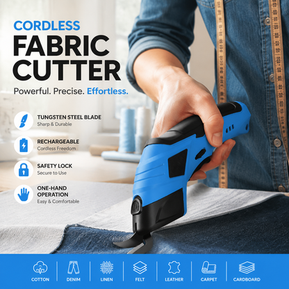 ✂️ SCONTO DEL 50% ORA! 🔋 Forbici elettriche portatili ricaricabili per tagliare i tessuti: lama affilata, batteria a lunga durata e tagli precisi 🧵
