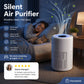 Purificatore d'aria compatto, silenzioso ed efficiente dal punto di vista energetico, ideale per peli di animali, polvere e allergie.