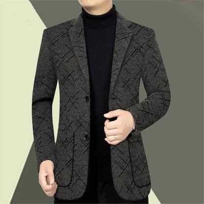 🎉OFFERTA SPECIALE💖 Blazer casual monopetto da uomo dalla vestibilità classica