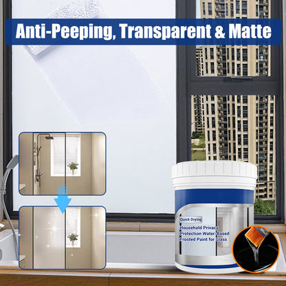 Vernice satinata a base d'acqua per la protezione della privacy domestica per vetri