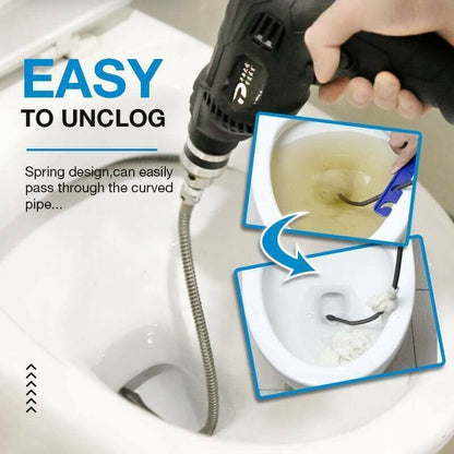 🚽 50% DI SCONTO! ⚡️ Spira Elettrica per Sgombero Scarichi – Ad Alta Potenza, Flessibile & Facile da Usare 🔧