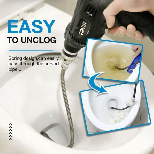 🚽 50% DI SCONTO! ⚡️ Spira Elettrica per Sgombero Scarichi – Ad Alta Potenza, Flessibile & Facile da Usare 🔧