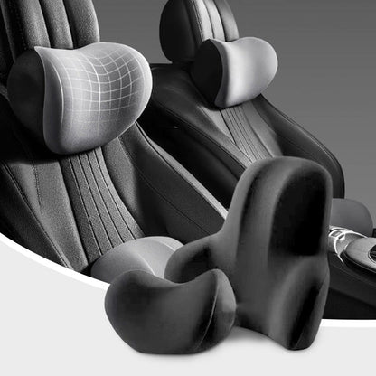 Poggiatesta e supporto lombare in memory foam per sedile auto