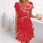 📢📢SCONTO DEL 57%!!⏰Elegante abito con volant da donna