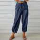 💓SCONTO DEL 55%!💞 Pantaloni da donna a gamba larga e dritta – Cotone e lino traspiranti, vestibilità aderente e tasche pratiche 👖
