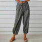 💓SCONTO DEL 55%!💞 Pantaloni da donna a gamba larga e dritta – Cotone e lino traspiranti, vestibilità aderente e tasche pratiche 👖