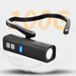 Torcia frontale a LED con sensore di movimento montata sull'orecchio