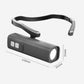 Torcia frontale a LED con sensore di movimento montata sull'orecchio