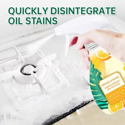 Spray sgrassante potente al profumo di arancia per la cucina