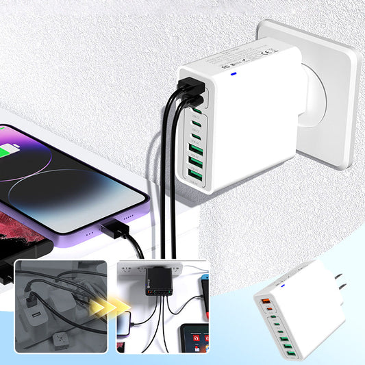 💎 50% DI SCONTO! 💎 Caricatore Multi-Porta 150W Ultra-Rapido – 8 USB, Ricarica Simultanea & Protezione Inteligente per Tutti i Tuoi Dispositivi 🔌⚡