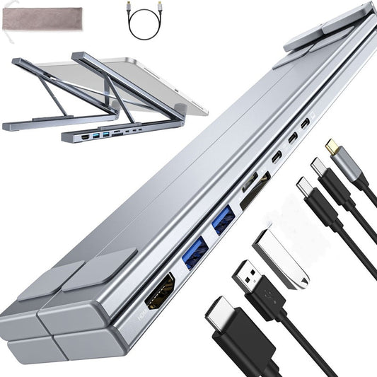 Docking station USB-C con supporto per laptop con HDMI 4K