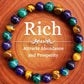 Bracciale con perline di pietra naturale – Design con sfumature di colore ed energia