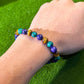 Bracciale con perline di pietra naturale – Design con sfumature di colore ed energia