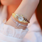 Orologio da polso con bracciale in strass da donna