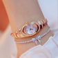 Orologio da polso con bracciale in strass da donna