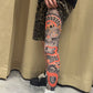 ✨Nuovo design 2026: stile ukiyo-e😎Gambale elasticizzato con stampa tatuaggio