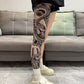 ✨Nuovo design 2026: stile ukiyo-e😎Gambale elasticizzato con stampa tatuaggio